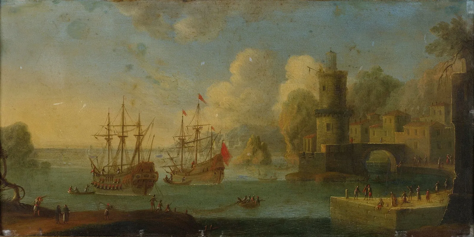 Neapolitan Port Scene Wall Art by Tommaso Ruiz - High-Resolution Digital Print