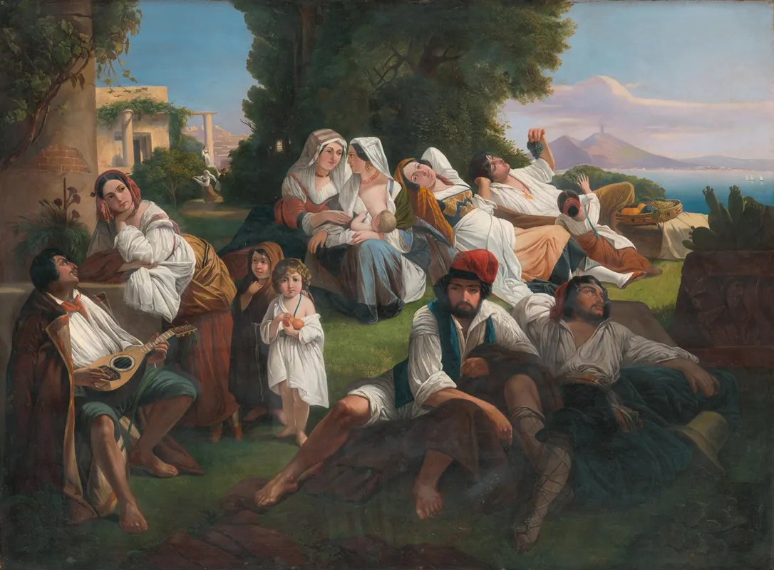 Nedelne Odpoludnie Pri Neapoli Wall Art by Ferenc Balassa - High-Resolution Digital Print