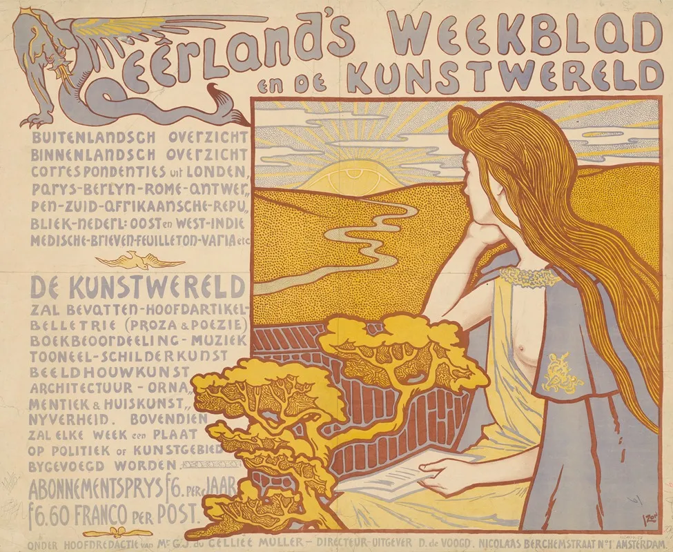 Neerlands Weekblad En De Kunstwereld Wall Art by Jacques Zon - High-Resolution Digital Print