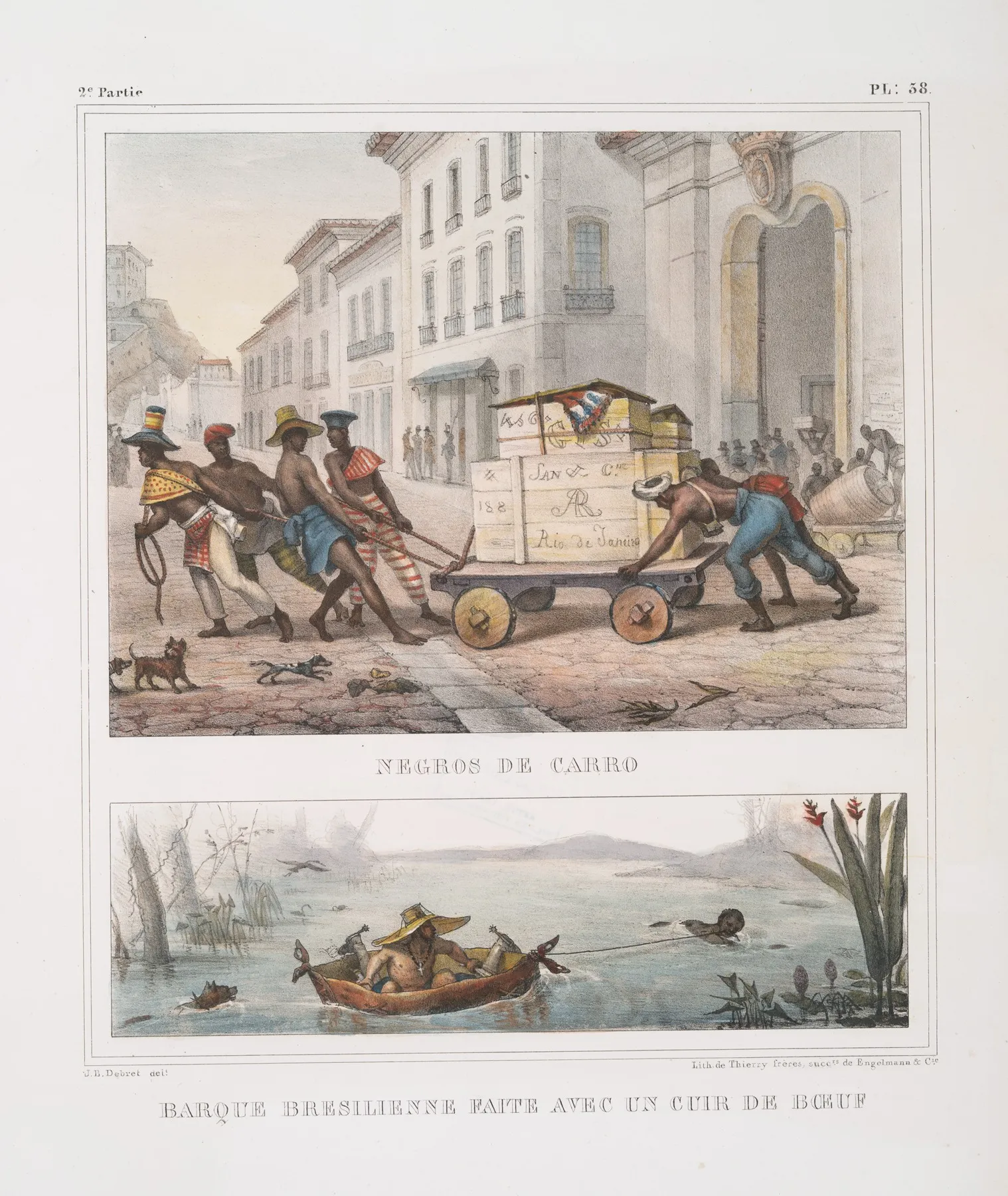 Negros De Carro Barque Bresilienne Faite Avec Un Cuir De Boeuf