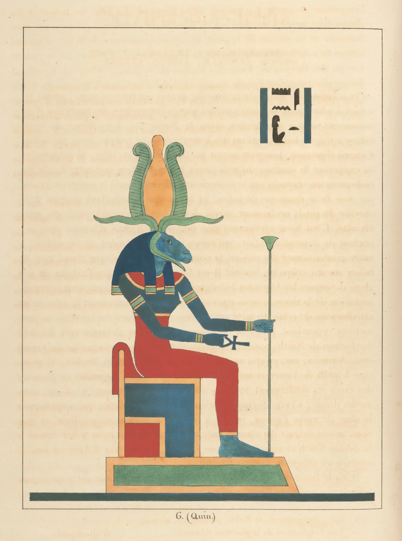 Neith Criocephale Ammon Femelle Ammon Lucine Wall Art by Léon-Jean-Joseph Dubois - High-Resolution Digital Print