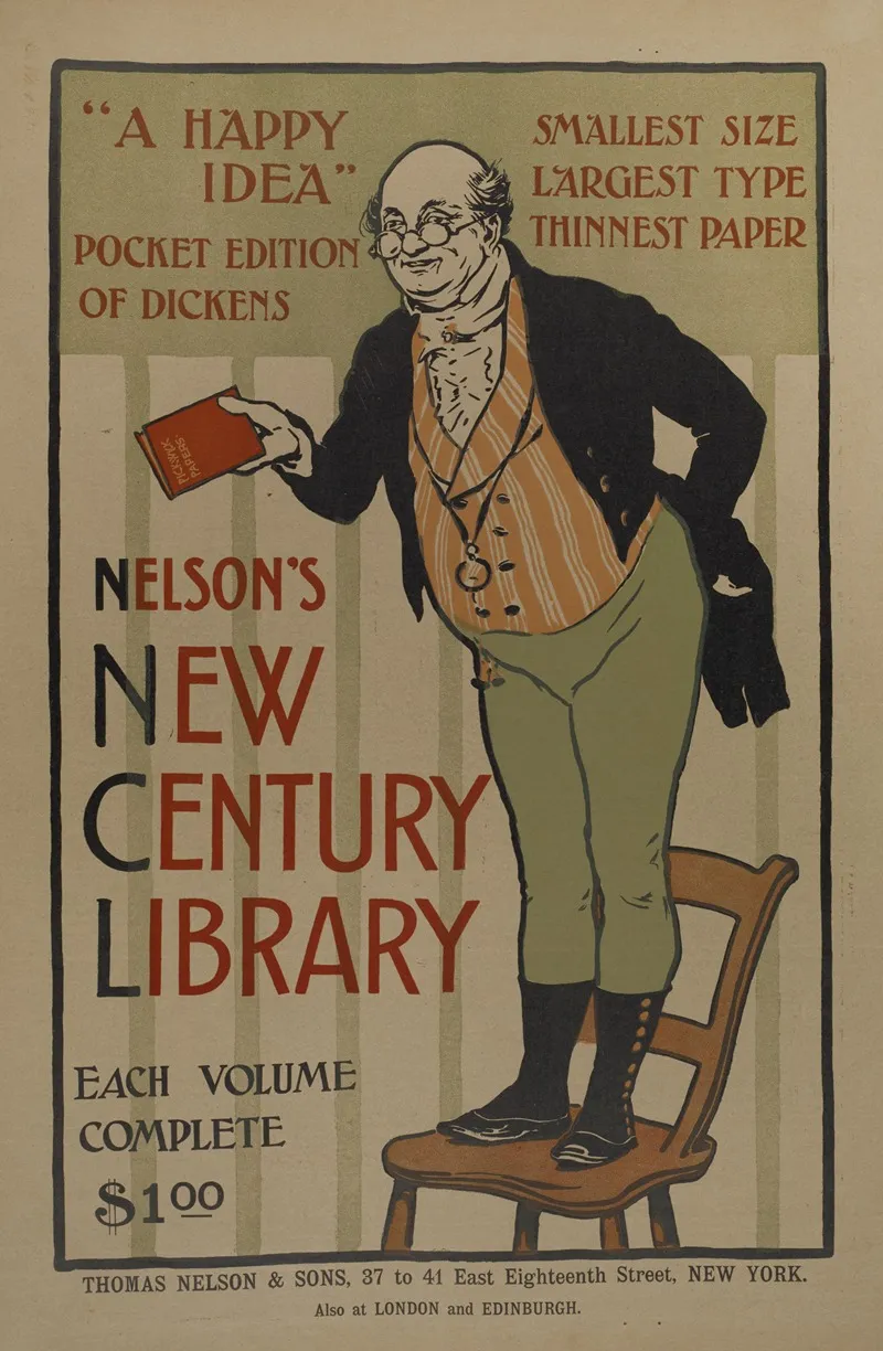 Nelsons New Century Library Wall Art by Anonymous - High-Resolution Digital Print