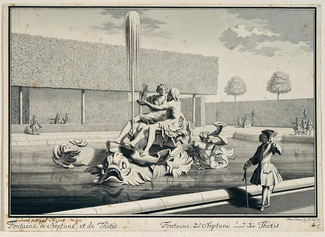 Neptun Und Thetis Wall Art by Salomon Kleiner - High-Resolution Digital Print
