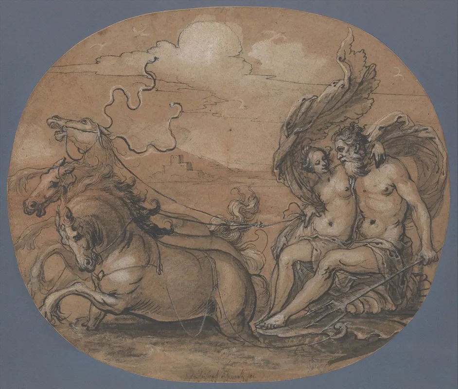 Neptune And Amphitrite 4 Wall Art by Hans Ulrich Franck - High-Resolution Digital Print