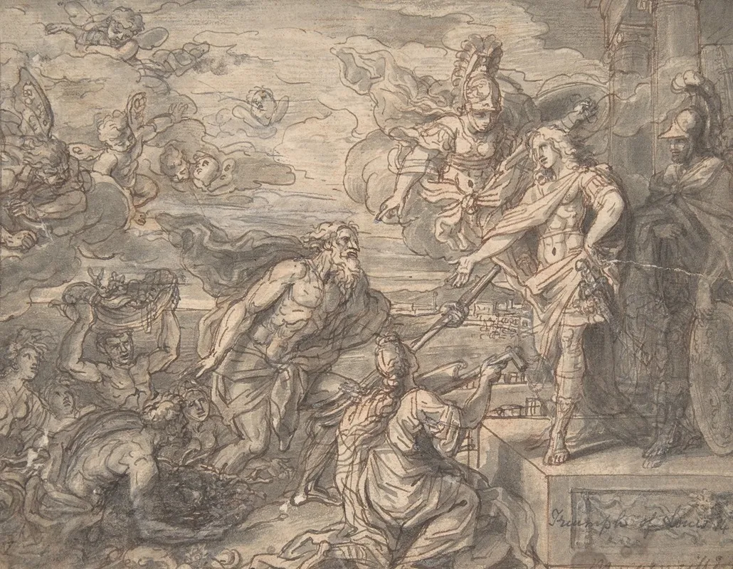 Neptune And Other Marine Deities Paying Homage To Louis Xiv
