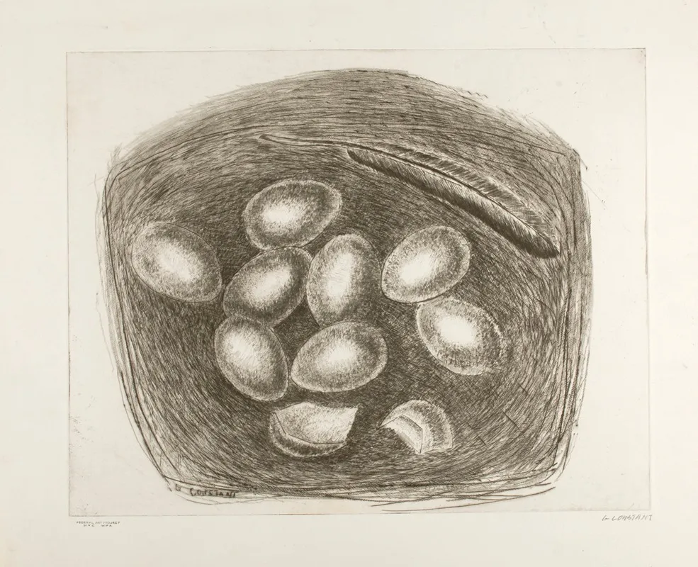 Nest With Eggs Wall Art by George Constant - High-Resolution Digital Print