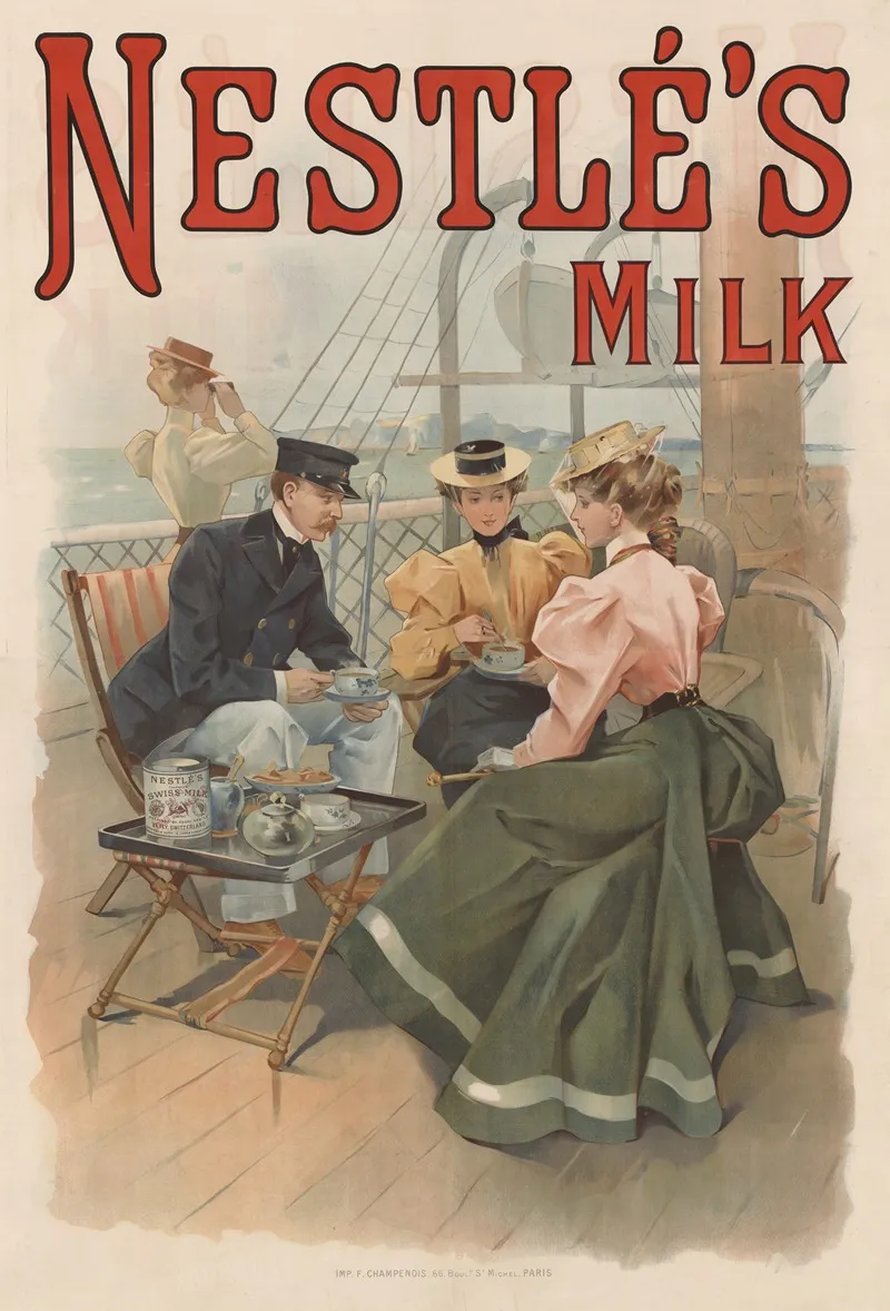 Nestle S Milk Wall Art by Imp. F. Champenois - High-Resolution Digital Print