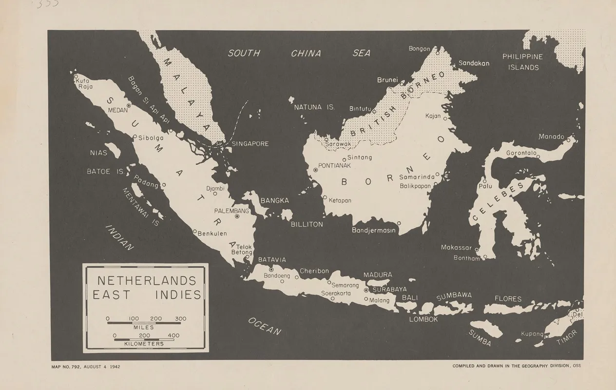 Netherlands East Indies Wall Art by Office of Strategic Services - High-Resolution Digital Print