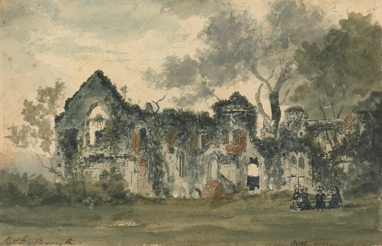 Netley Abbey 2 Wall Art by Patrick Nasmyth - High-Resolution Digital Print