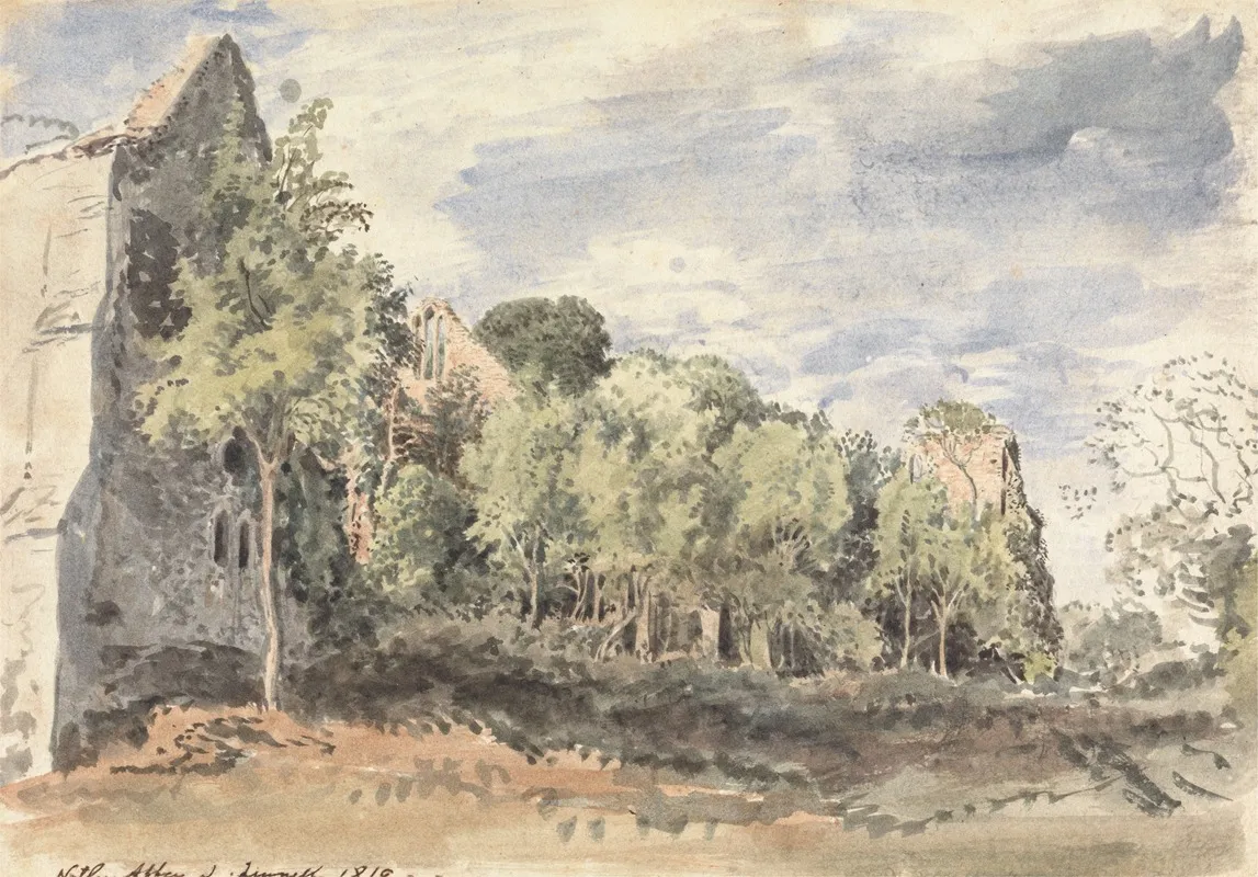Netley Abbey Wall Art by John Linnell - High-Resolution Digital Print