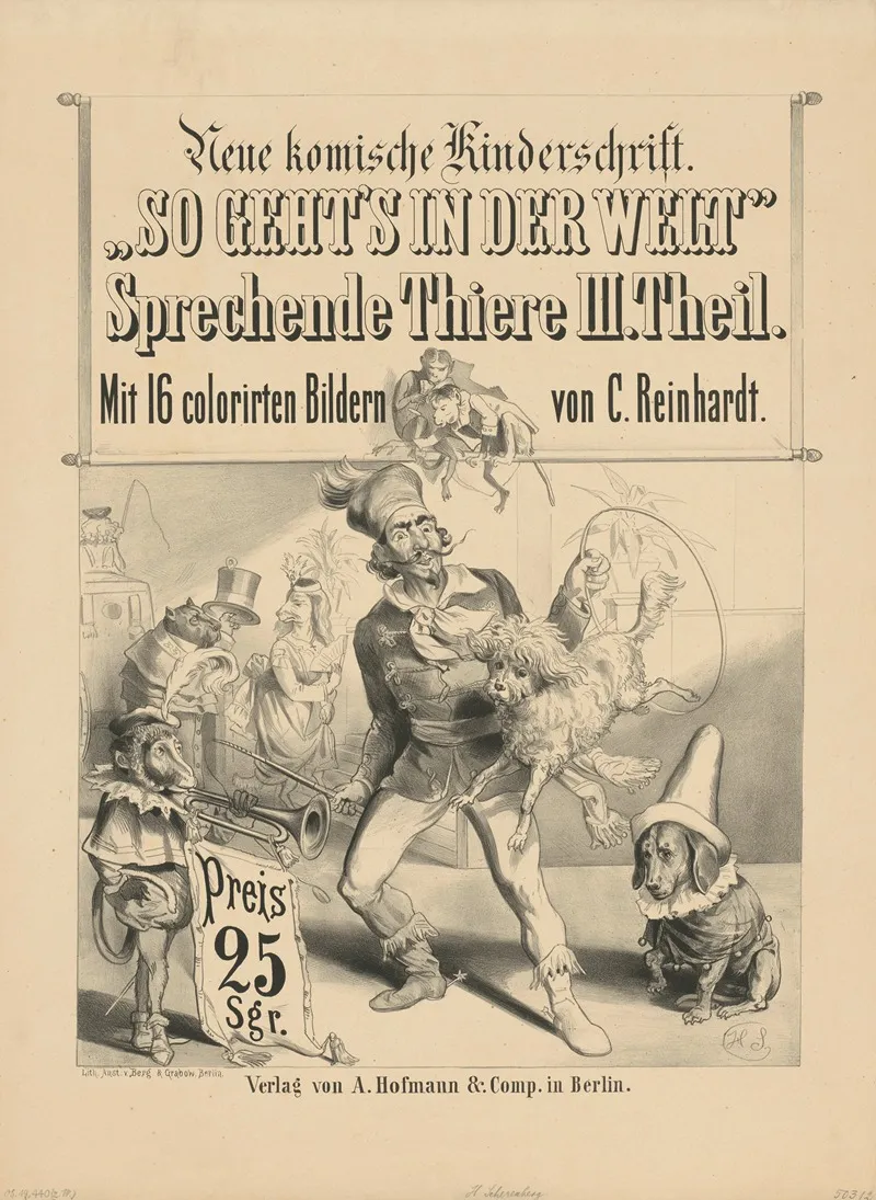 Neue Komische Kinderschrift So Gehts In Der Welt Sprechende Tiere Iii Teil Wall Art by Hermann Scherenberg - High-Resolution Digital Print