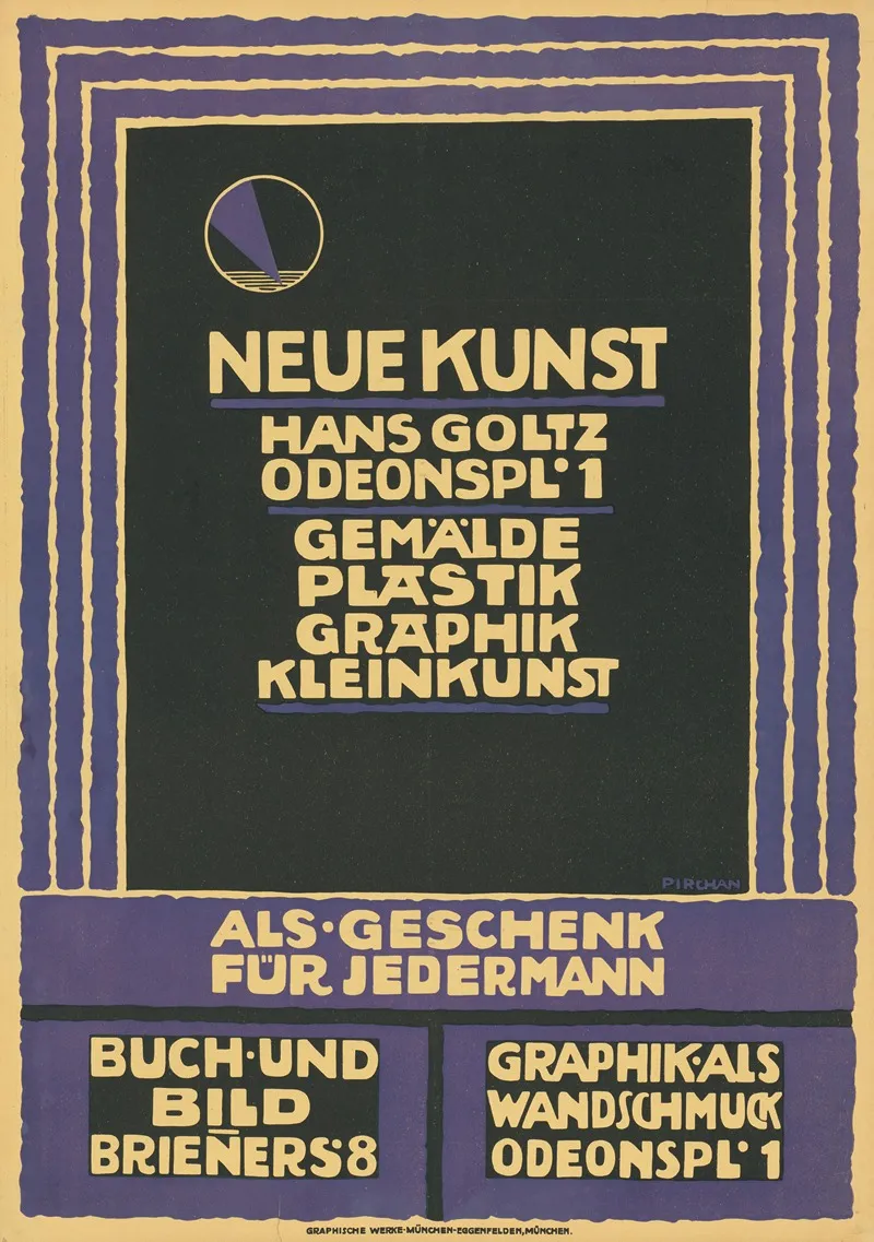 Neue Kunst Hans Goltz Gemalde Plastik Graphik Kleinkunst Wall Art by Emil Pirchan - High-Resolution Digital Print