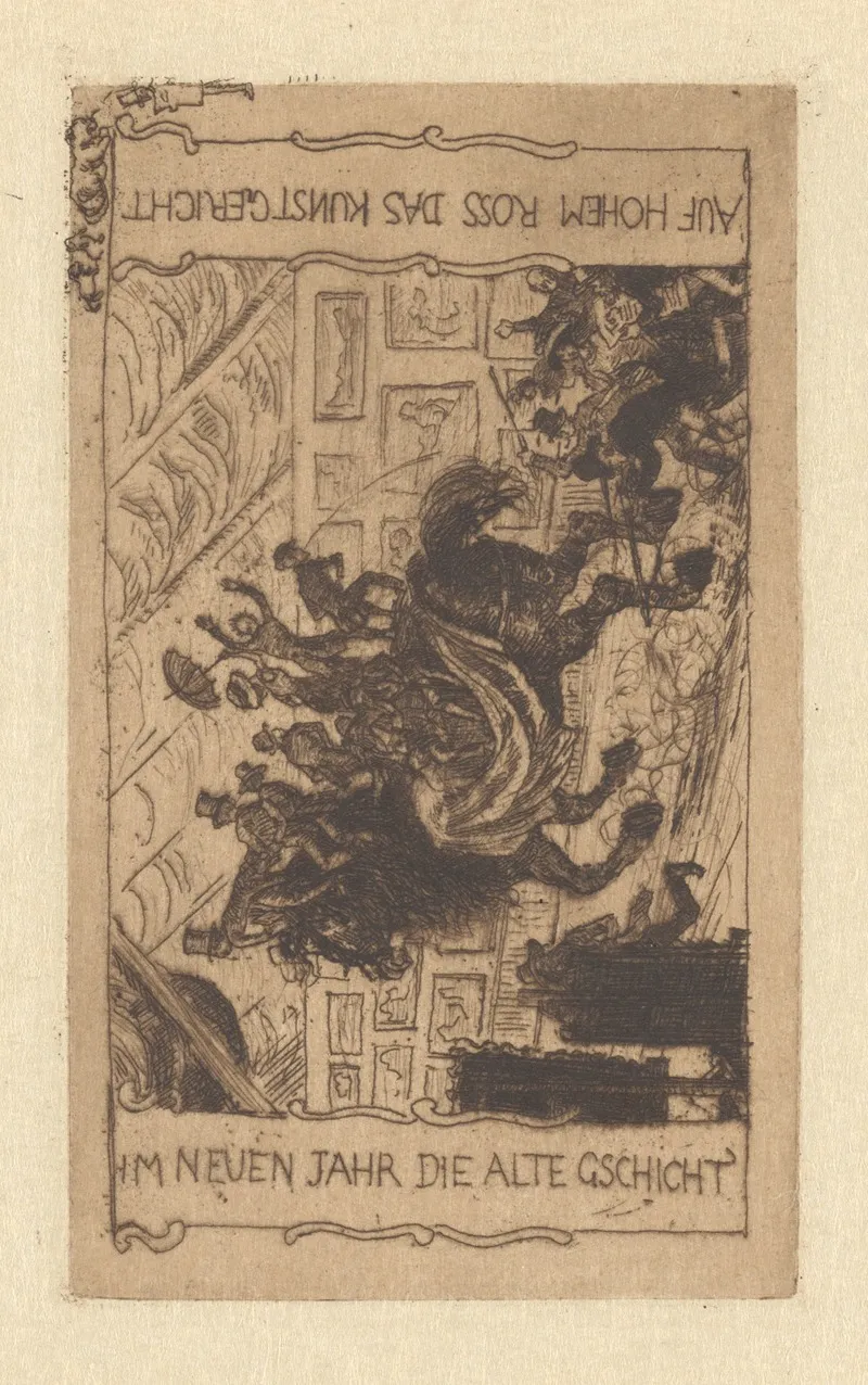 Neujahrskarte 1908