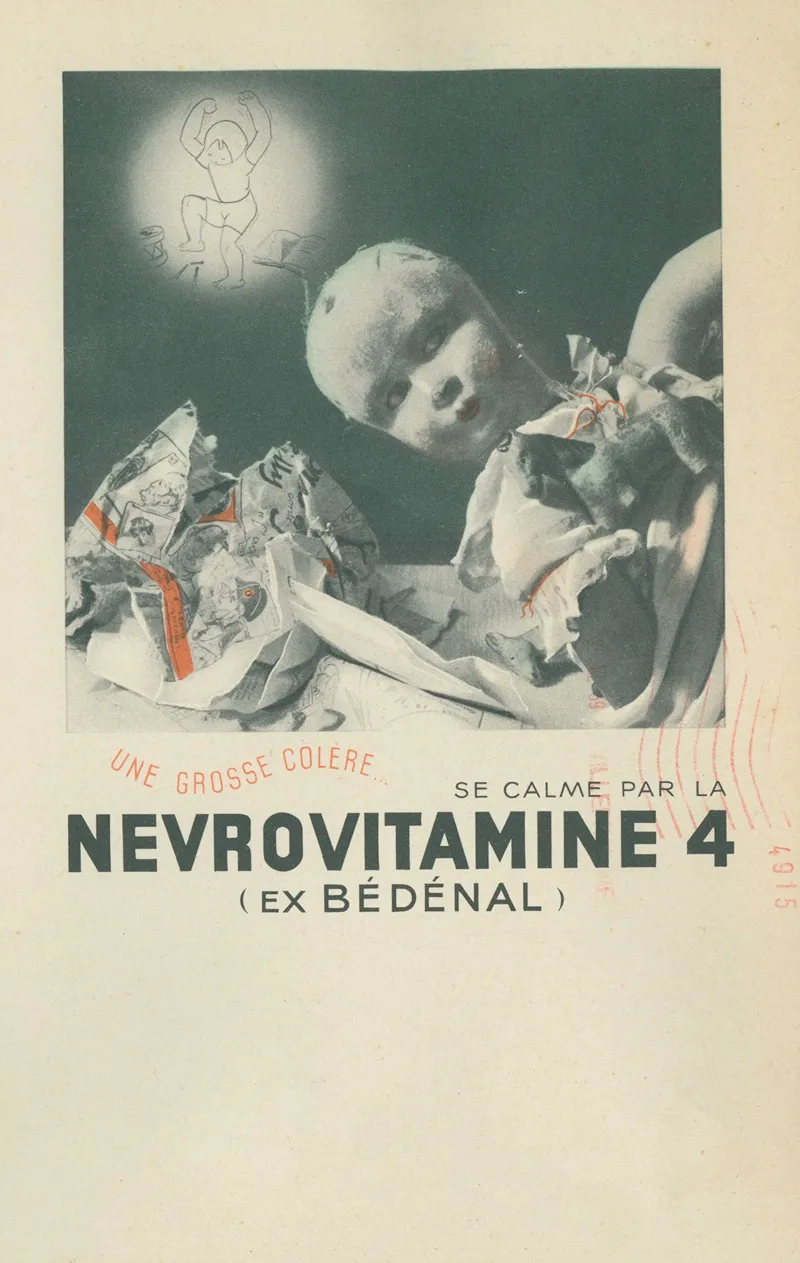 Nevrovitamine 4 11 Wall Art by Laboratoire d'actino-biologie - High-Resolution Digital Print