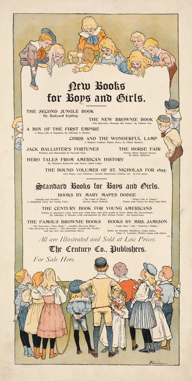 New Books For Boys Girls Wall Art by George Varian - High-Resolution Digital Print