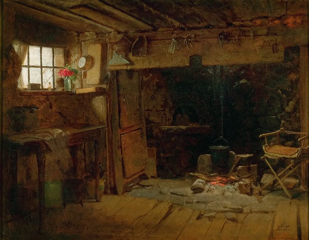 New England Kitchen Wall Art by Eastman Johnson - High-Resolution Digital Print