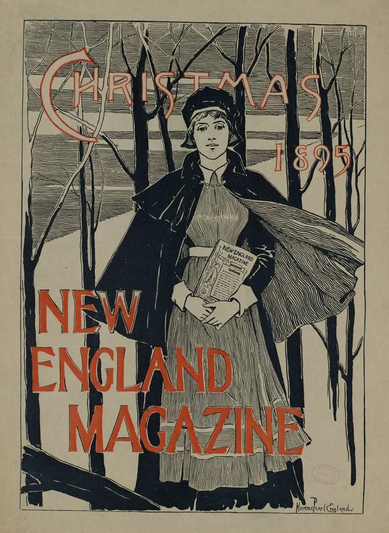 New England Magazine Christmas 1895 Wall Art by Florence England Nosworthy - High-Resolution Digital Print