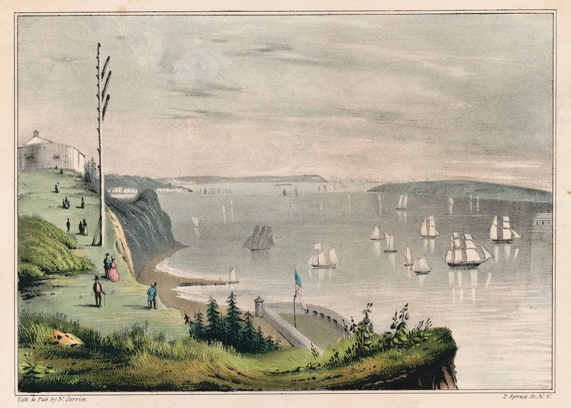 New York Bay From The Telegraph Station