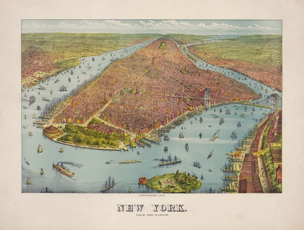 New York From The Harbor Wall Art by Charles J. Root - High-Resolution Digital Print