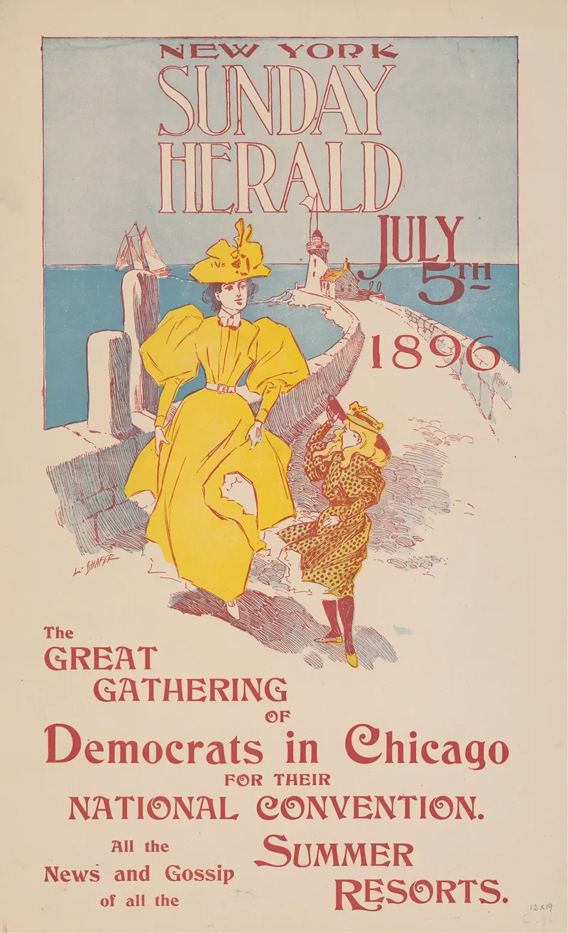 New York Sunday Herald July 5th 1896 Wall Art by Anonymous - High-Resolution Digital Print