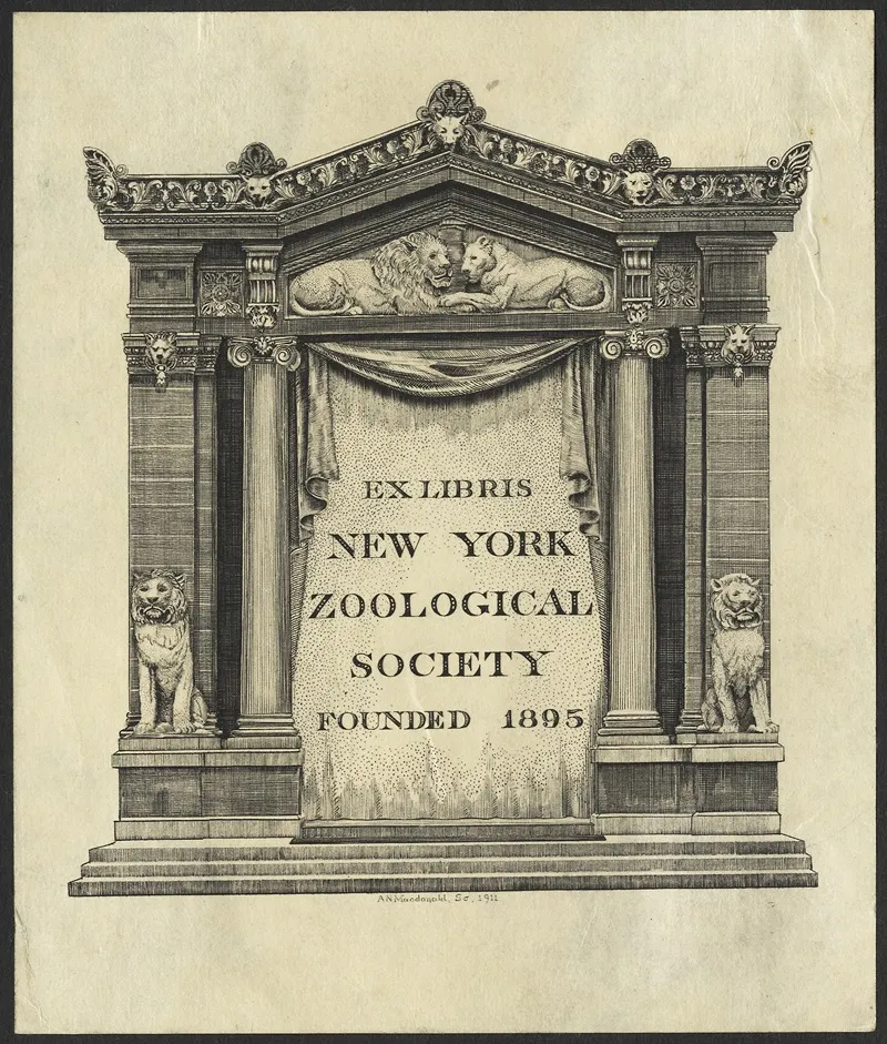 New York Zoological Society Wall Art by A. N. Macdonald - High-Resolution Digital Print