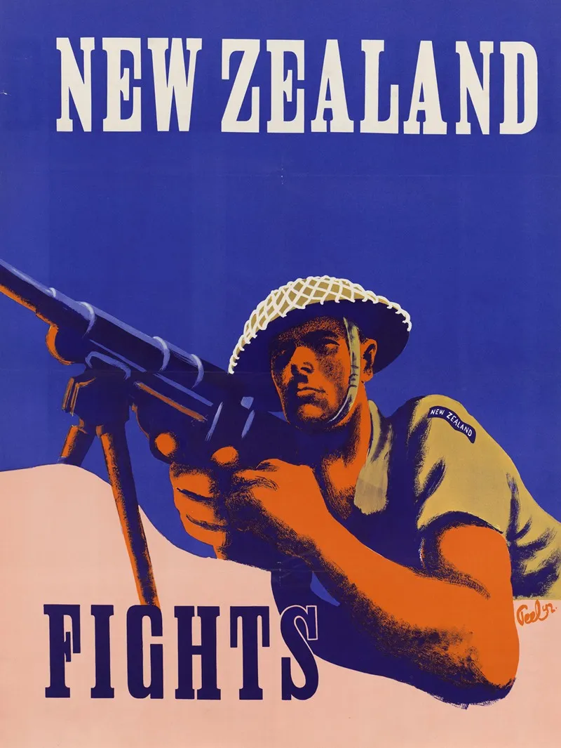 New Zealand Fights Wall Art by A. T. Peel - High-Resolution Digital Print