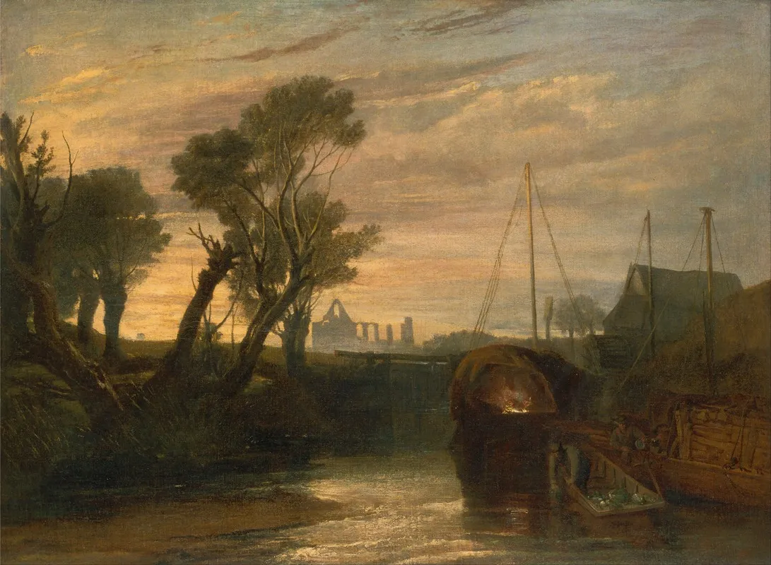 Newark Abbey Wall Art by Joseph Mallord William Turner - High-Resolution Digital Print