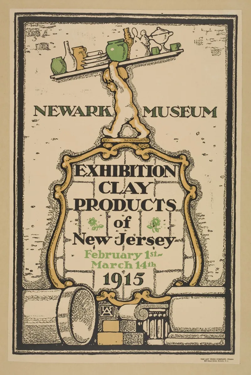 Newark Museum Exhibition Of Clay Products Wall Art by Anonymous - High-Resolution Digital Print