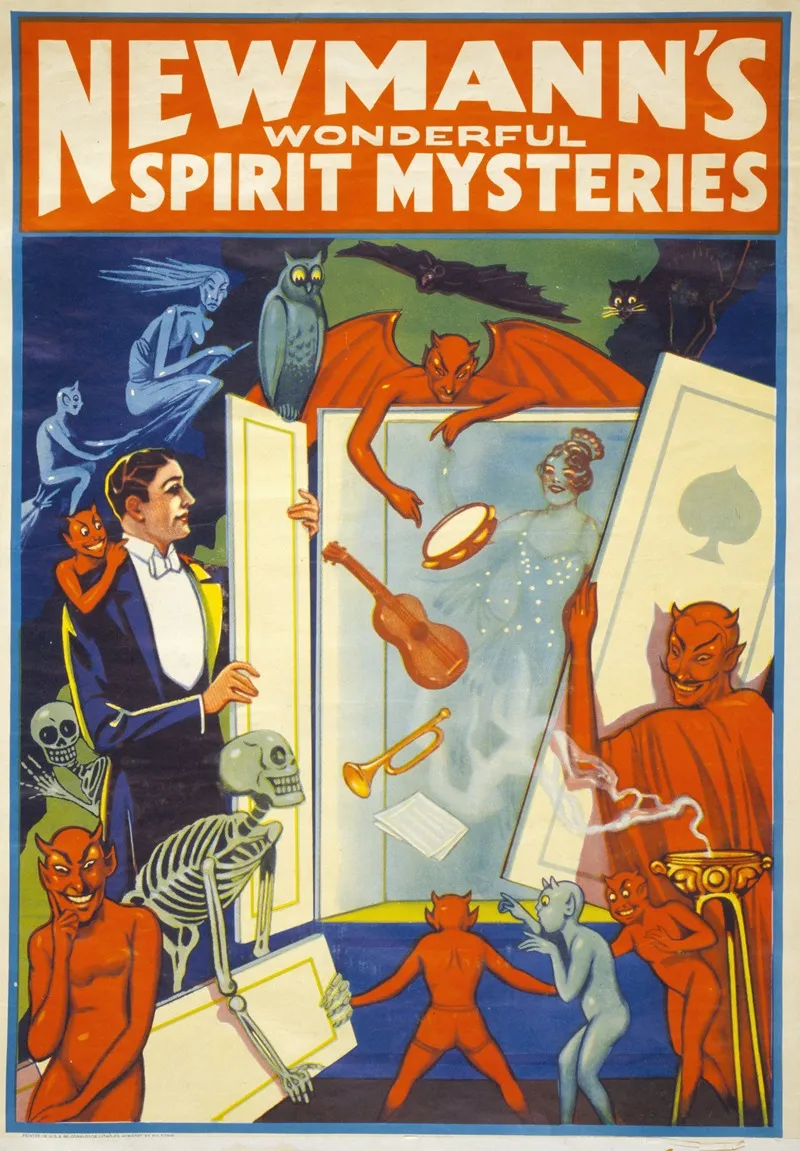 Newmanns Wonderful Spirit Mysteries Wall Art by Donaldson Lith. Co - High-Resolution Digital Print