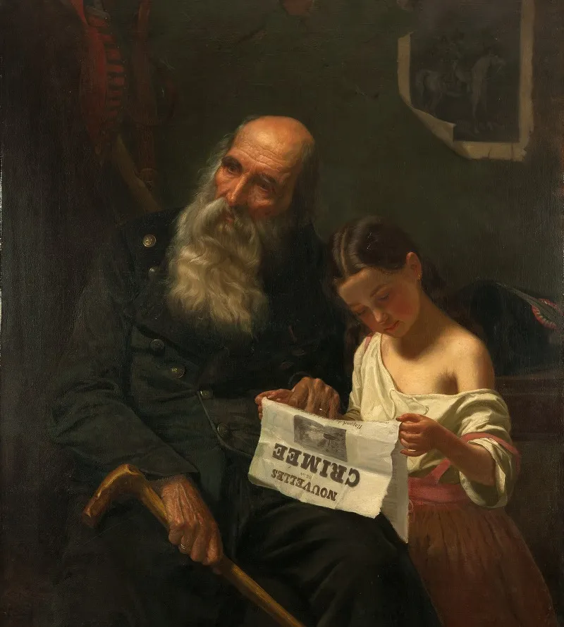 News From The Crimean War Wall Art by Geskel Saloman - High-Resolution Digital Print