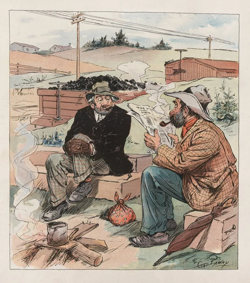 Next The Tramps Wall Art by Walter H. Gallaway - High-Resolution Digital Print