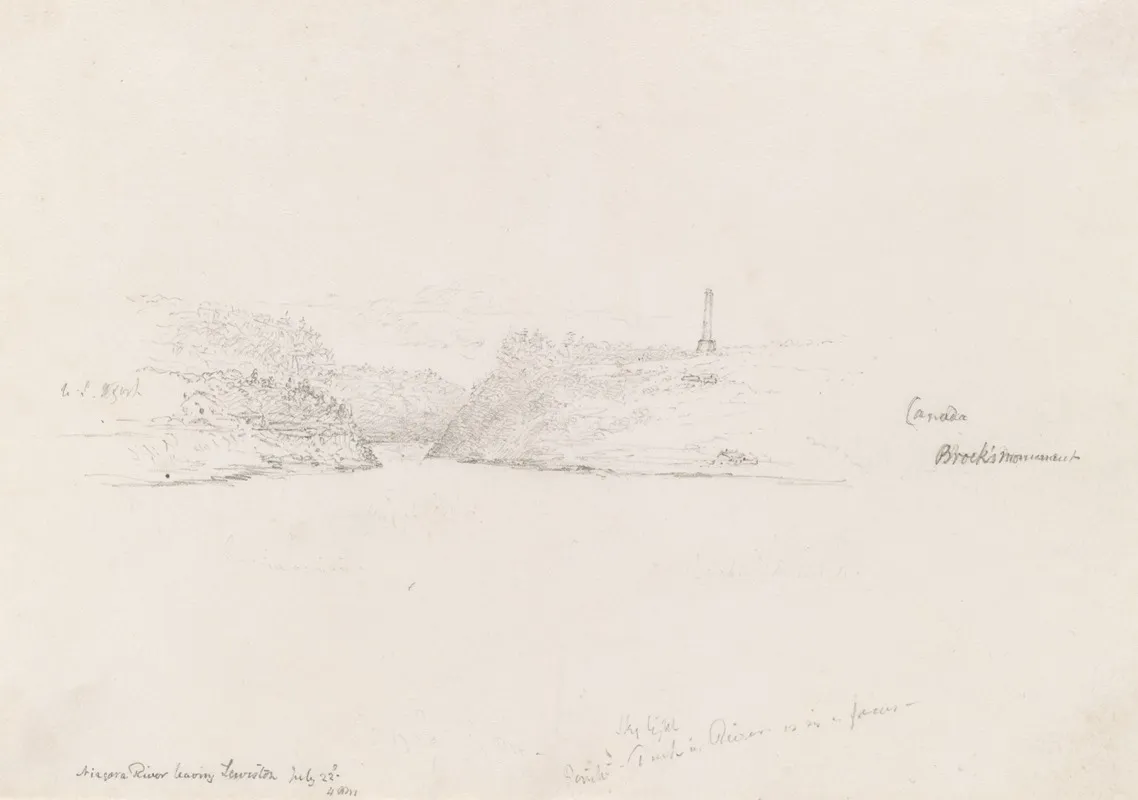 Niagara River Leaving Lewiston U S July 22nd 1846