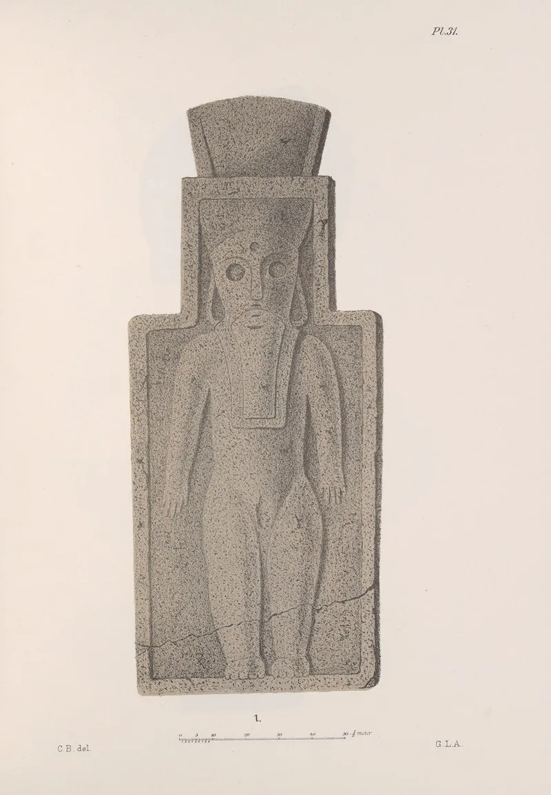 Nicaraguan Antiquities Pl 32 Wall Art by Carl Bovallius - High-Resolution Digital Print