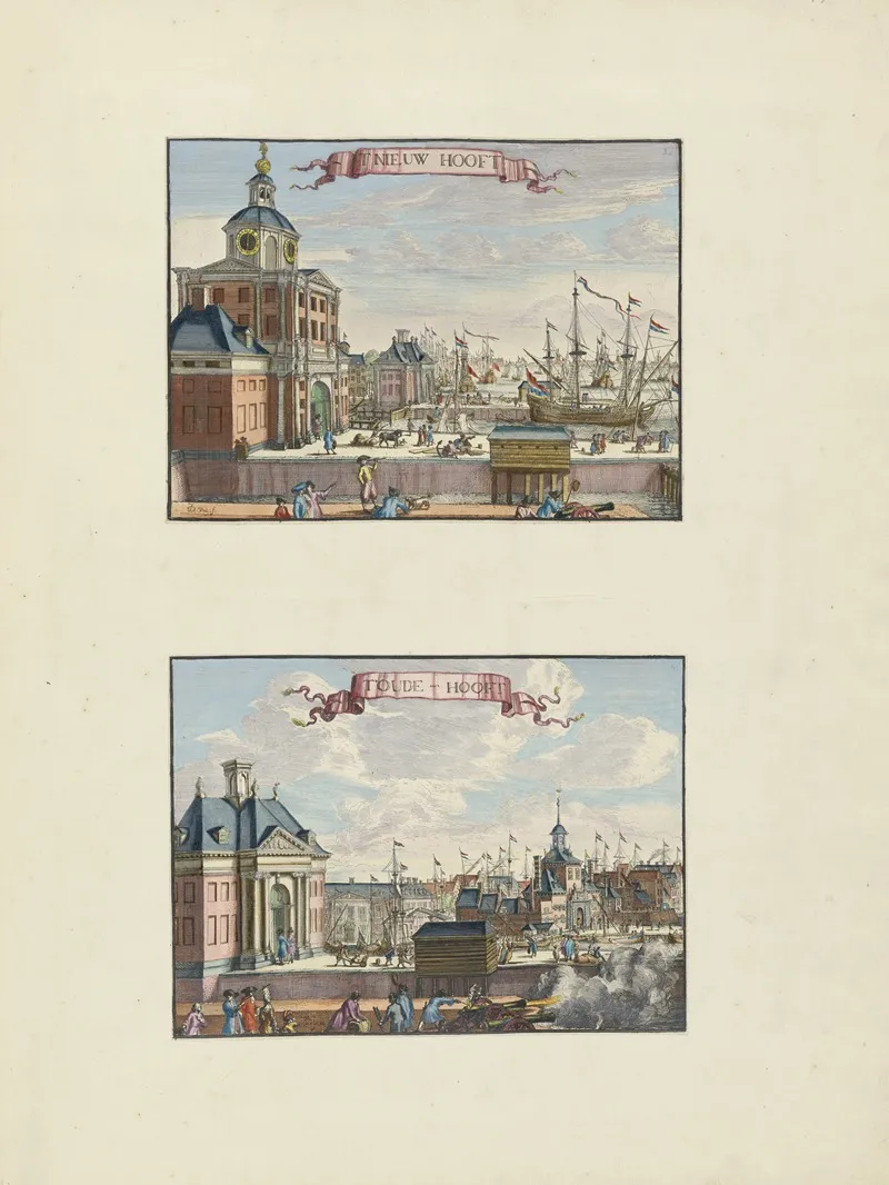 Nieuwe Hoofdpoort Oude Hoofdpoort Tnieuw Hooft Toude Hooft