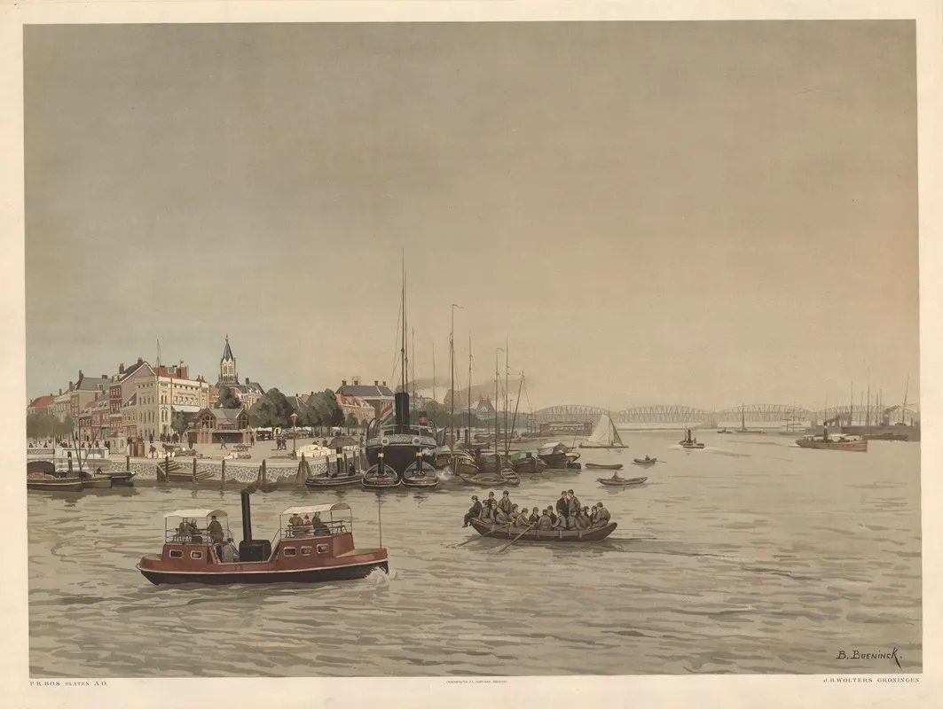 Nieuwe Maas Rotterdam Wall Art by Bernardus Bueninck - High-Resolution Digital Print