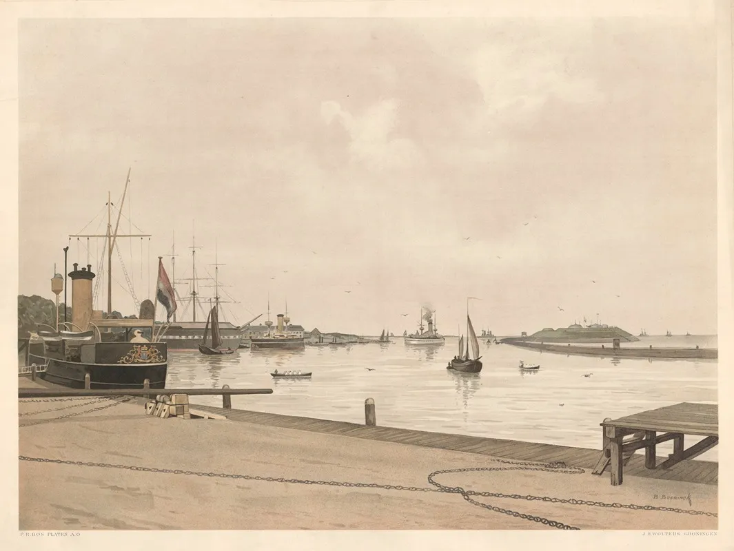 Nieuwediep Harbor Den Helder Wall Art by Bernardus Bueninck - High-Resolution Digital Print