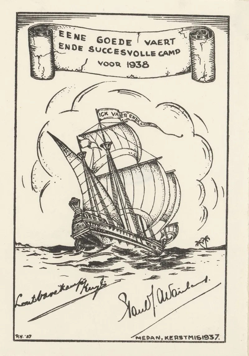 Nieuwjaarswens Voor 1938 Van Lout En Paul Varekamp