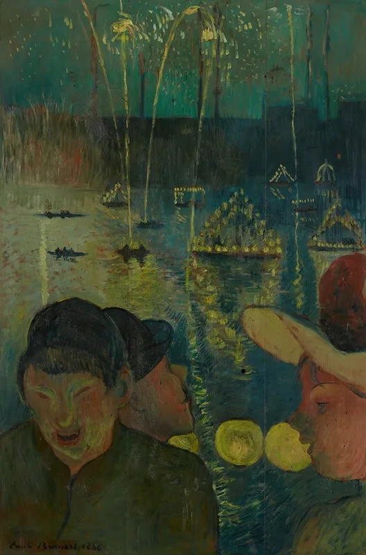 Night Festival Wall Art by Emile Bernard - High-Resolution Digital Print