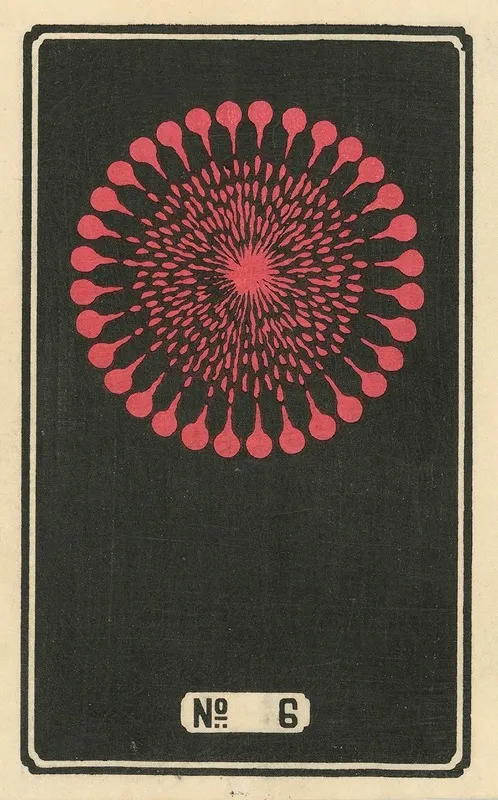 Night Fireworks No 6 Wall Art by Jinta Hirayama - High-Resolution Digital Print