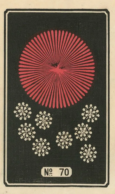 Night Fireworks No 70 Wall Art by Jinta Hirayama - High-Resolution Digital Print