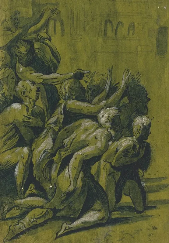 Nine Figures 2 Wall Art by After Giuseppe Nicolo Vicentino - High-Resolution Digital Print