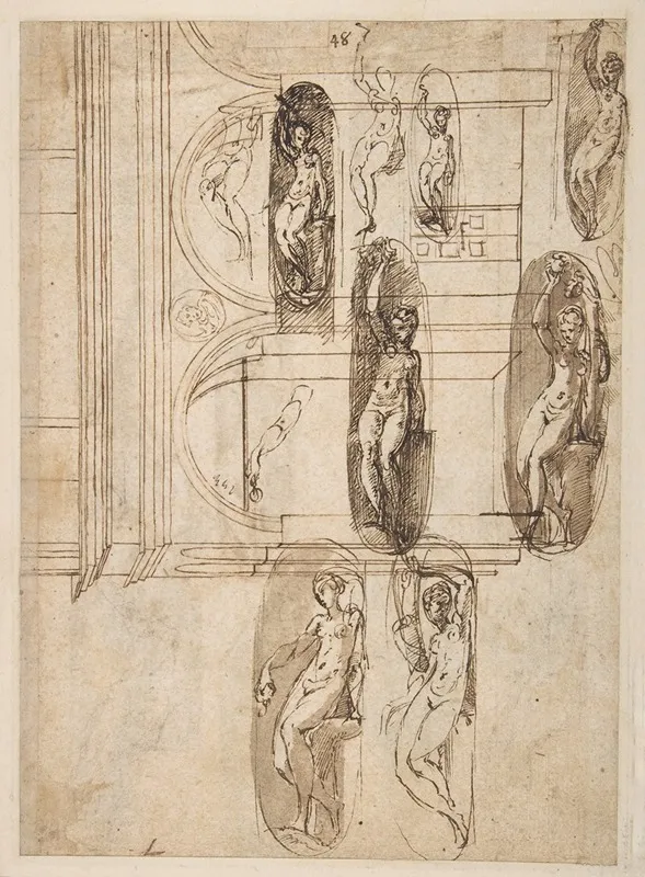 Nine Studies For The Eve In Santa Maria Della Steccata Parma