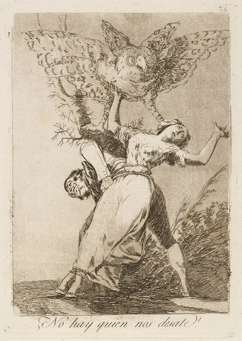No Hay Quien Nos Desate Cant Anyone Untie Us Wall Art by Francisco de Goya - High-Resolution Digital Print