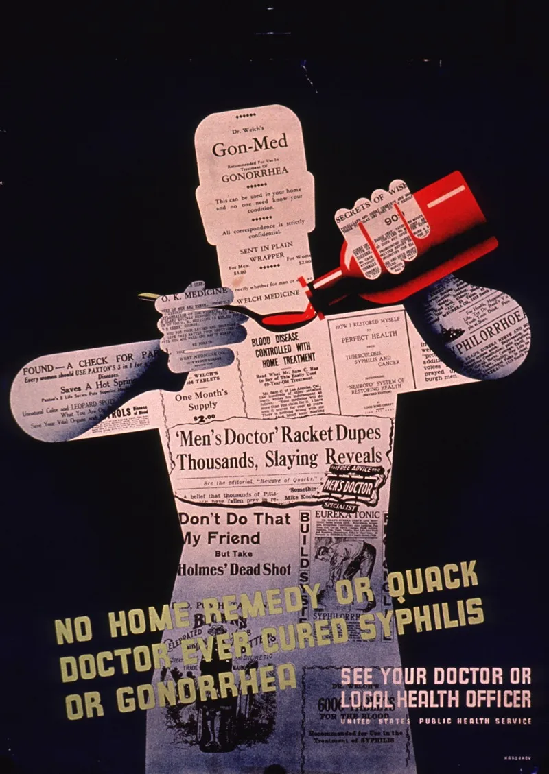No Home Remedy Or Quack Doctor Ever Cured Syphilis Or Gonorrhea Wall Art by Leonard Karsakov - High-Resolution Digital Print