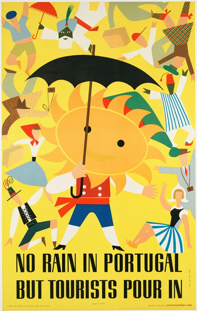 No Rain In Portugal But Tourists Pour In Wall Art by Nuno Costa - High-Resolution Digital Print