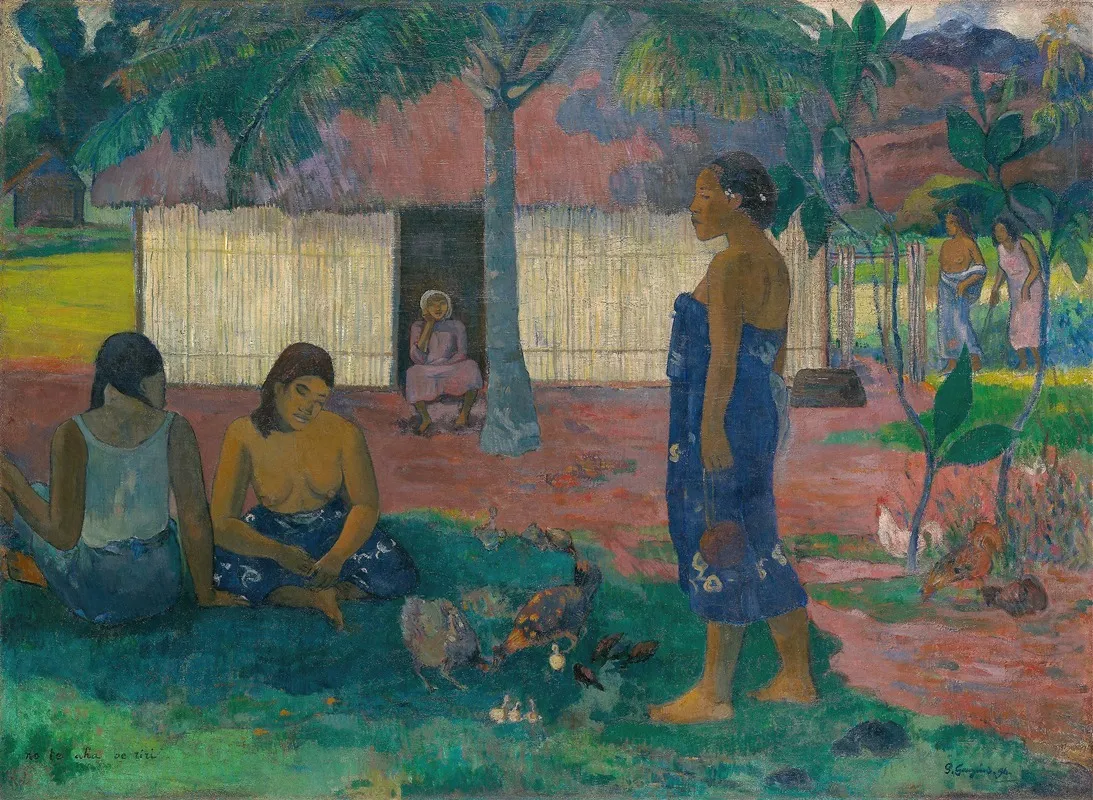 No Te Aha Oe Riri Why Are You Angry Wall Art by Paul Gauguin - High-Resolution Digital Print