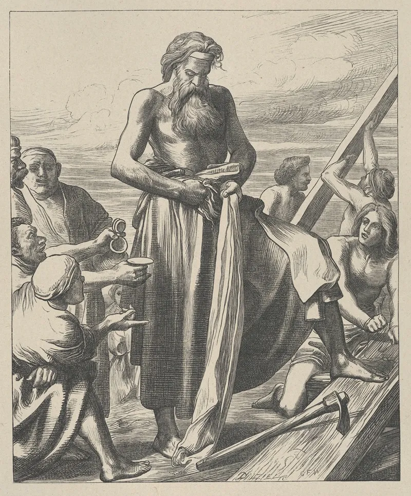 Noah Building The Ark