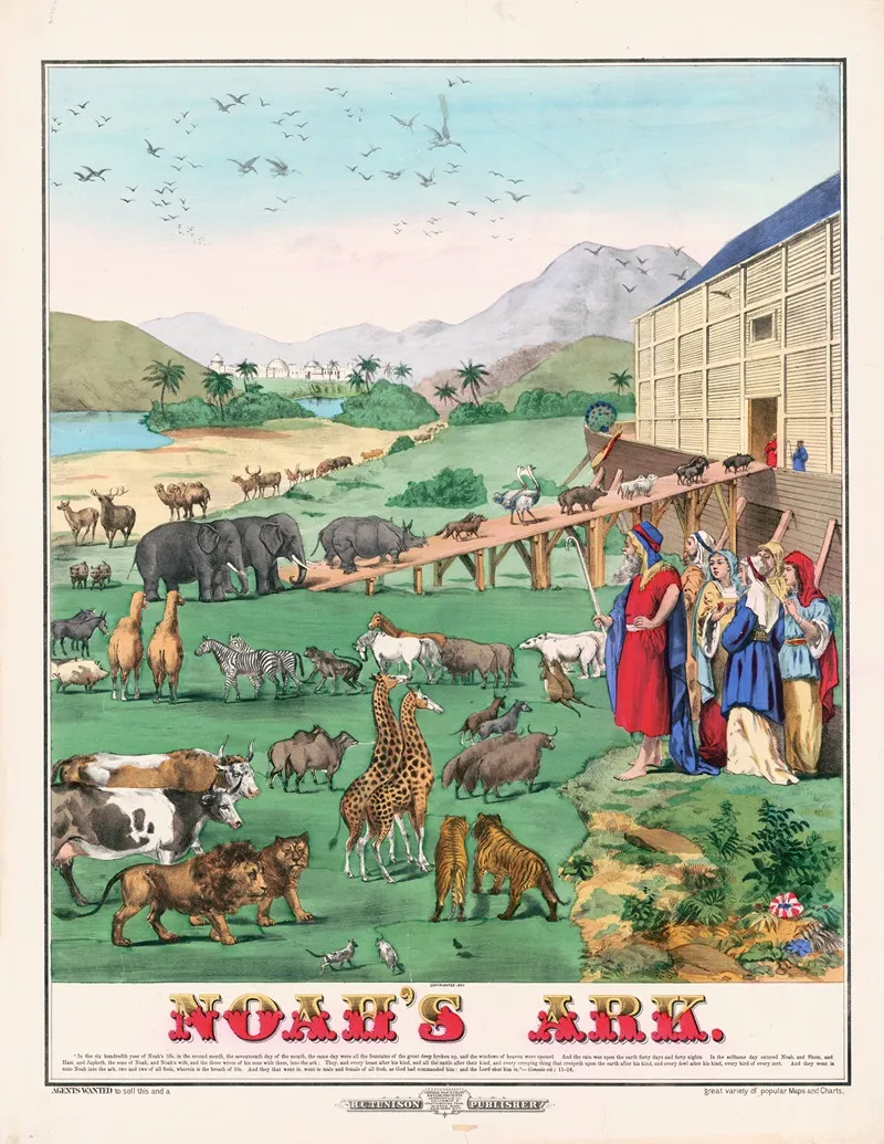Noahs Ark 4 Wall Art by H. C. Tunison - High-Resolution Digital Print