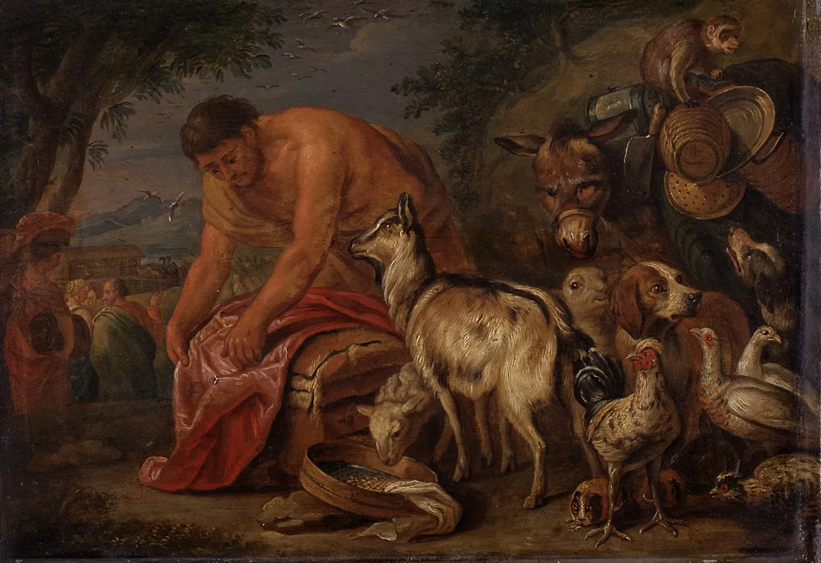 Noahs Ark 9 Wall Art by Philippe Lambert Joseph Spruyt - High-Resolution Digital Print