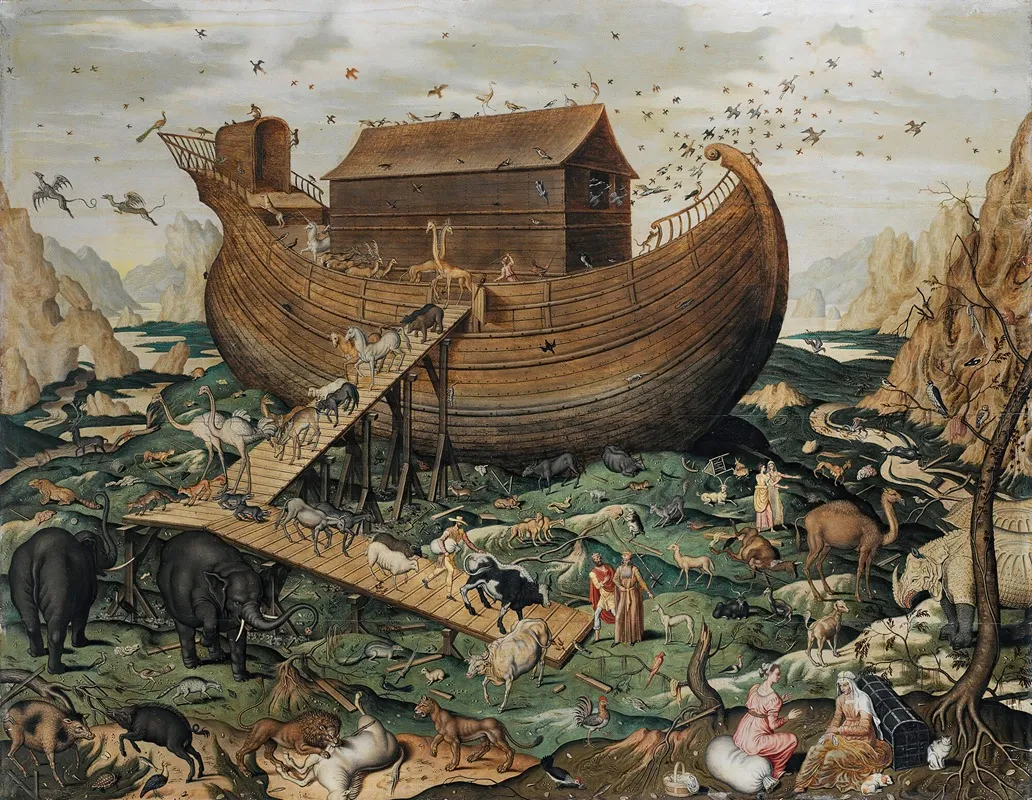 Noahs Ark On The Mount Ararat Wall Art by Simon de Myle - High-Resolution Digital Print